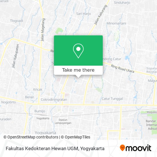 Fakultas Kedokteran Hewan UGM map