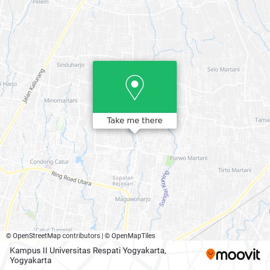 Kampus II Universitas Respati Yogyakarta map