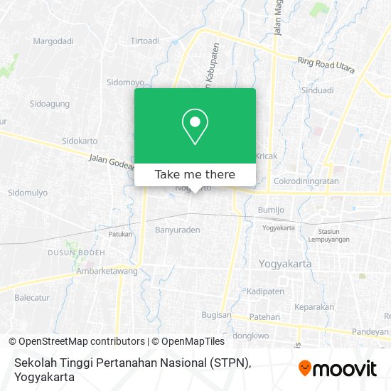 Sekolah Tinggi Pertanahan Nasional (STPN) map