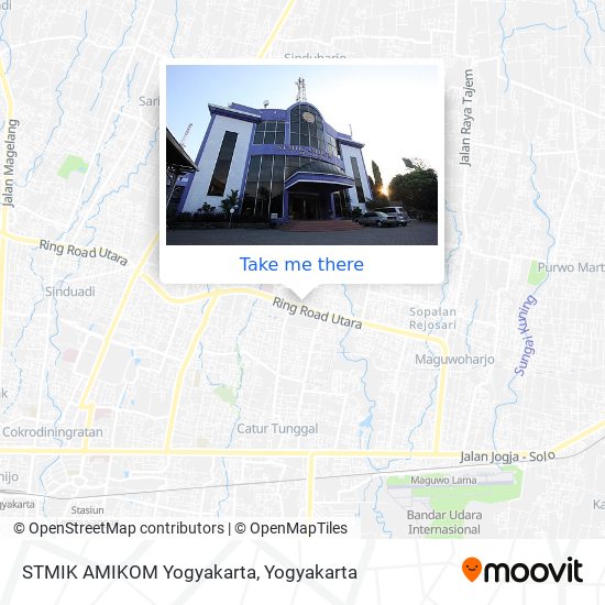 STMIK AMIKOM Yogyakarta map