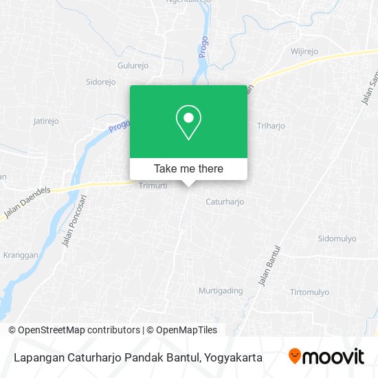 Lapangan Caturharjo Pandak Bantul map