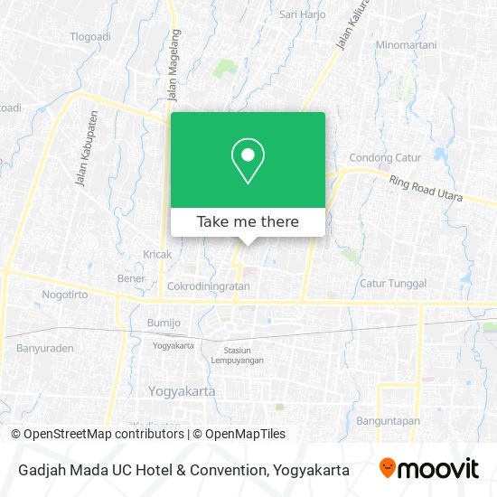 Gadjah Mada UC Hotel & Convention map
