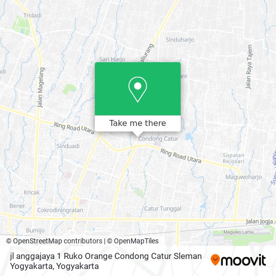 jl anggajaya 1 Ruko Orange Condong Catur Sleman Yogyakarta map