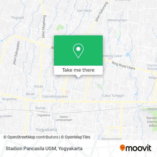 Stadion Pancasila UGM map