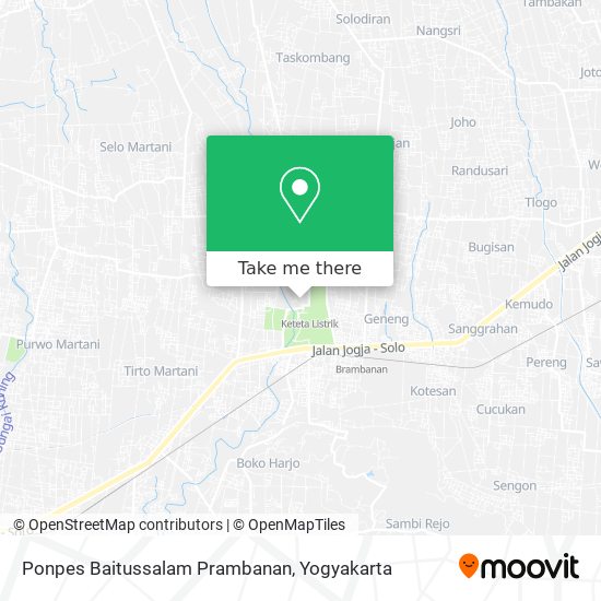 Ponpes Baitussalam Prambanan map