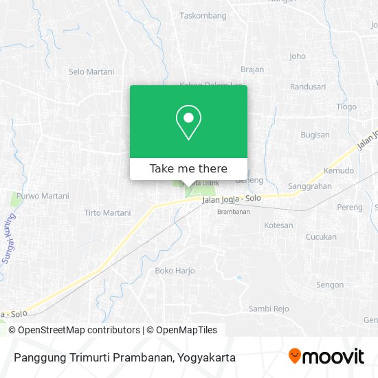 Panggung Trimurti Prambanan map