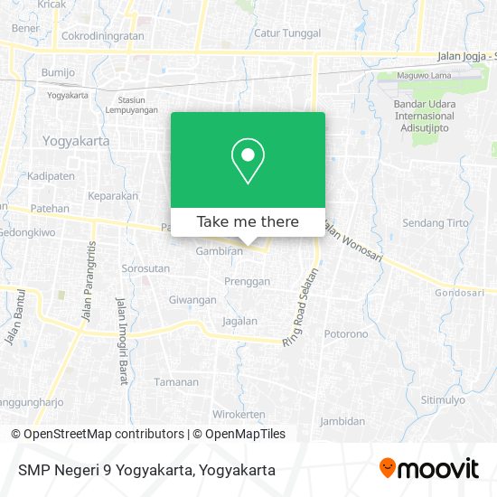 SMP Negeri 9 Yogyakarta map