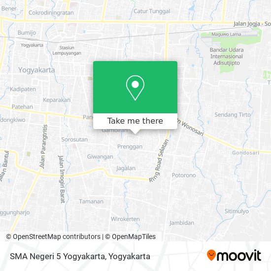 SMA Negeri 5 Yogyakarta map