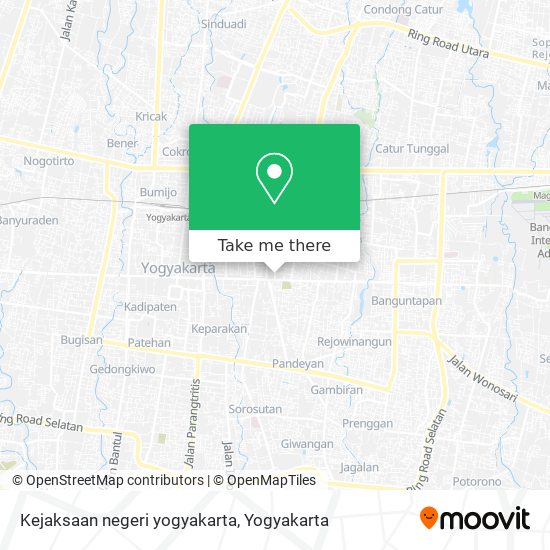 Kejaksaan negeri yogyakarta map