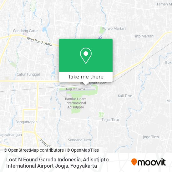 Lost N Found Garuda Indonesia, Adisutjipto International Airport Jogja map