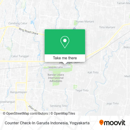 Counter Check-In Garuda Indonesia map