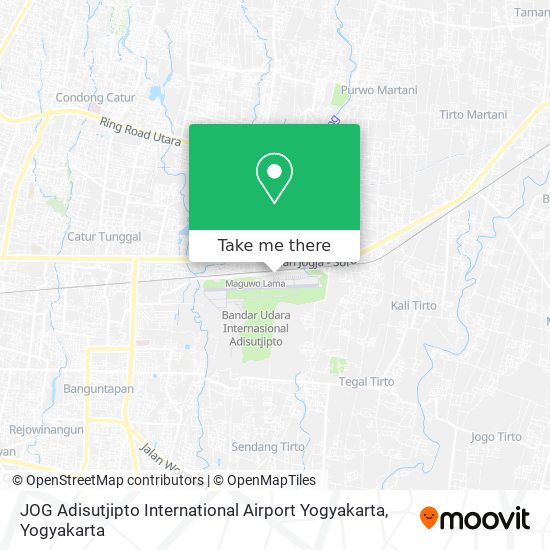 JOG Adisutjipto International Airport Yogyakarta map