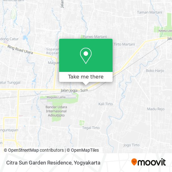 Citra Sun Garden Residence map