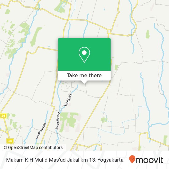 Makam K.H Mufid Mas'ud Jakal km 13 map