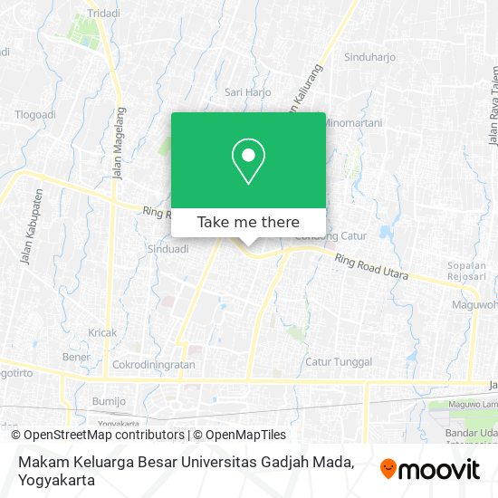 Makam Keluarga Besar Universitas Gadjah Mada map
