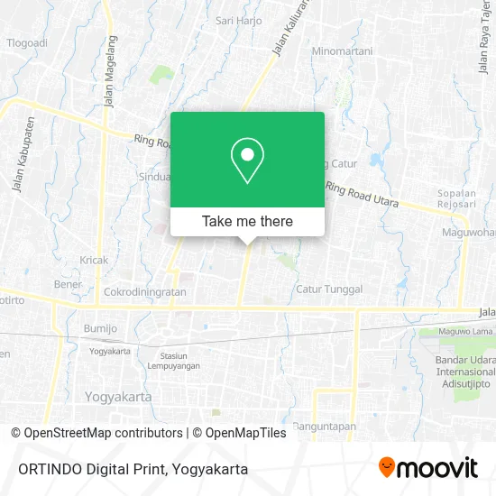ORTINDO Digital Print map