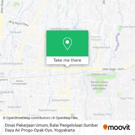 Dinas Pekerjaan Umum, Balai Pengelolaan Sumber Daya Air Progo-Opak-Oyo map