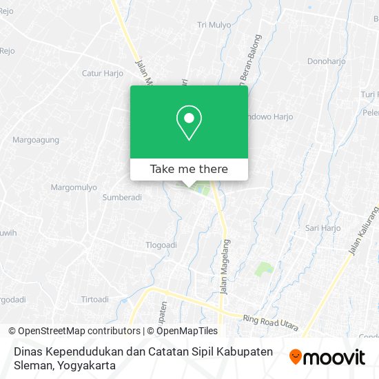 Dinas Kependudukan dan Catatan Sipil Kabupaten Sleman map