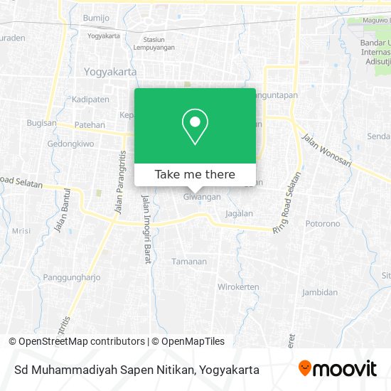 Sd Muhammadiyah Sapen Nitikan map