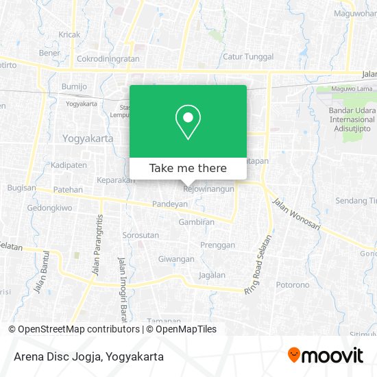 Arena Disc Jogja map