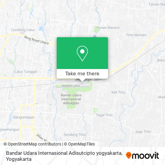 Bandar Udara Internasional Adisutcipto yogyakarta map