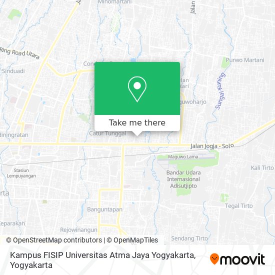 Kampus FISIP Universitas Atma Jaya Yogyakarta map