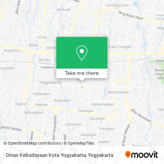 Dinas Kebudayaan Kota Yogyakarta map