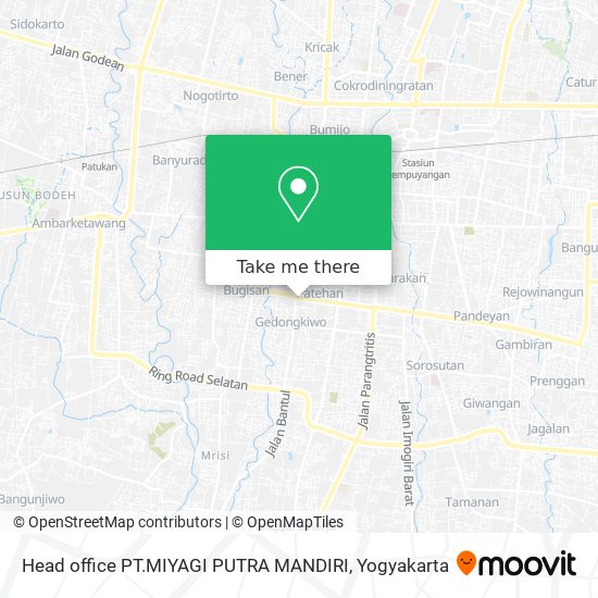 Head office PT.MIYAGI PUTRA MANDIRI map