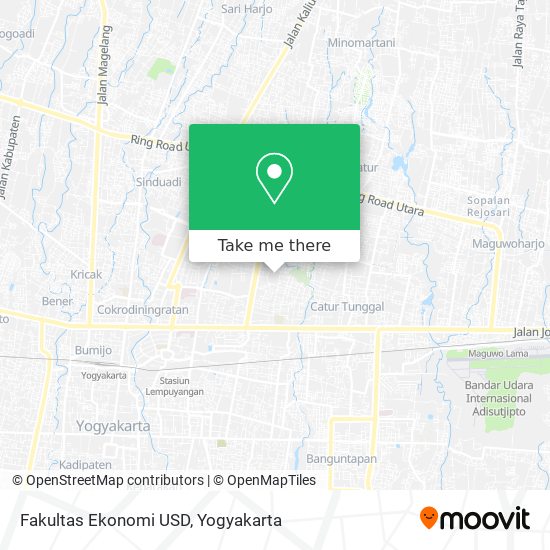 Fakultas Ekonomi USD map