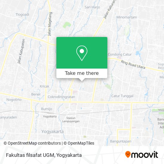 Fakultas filsafat UGM map