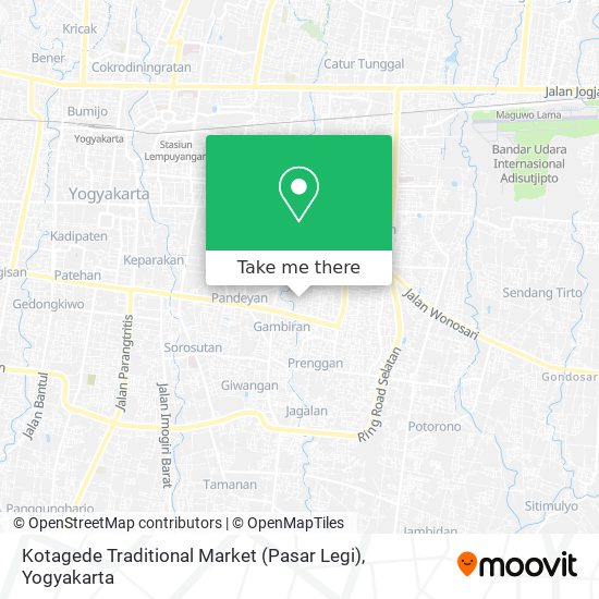 Kotagede Traditional Market (Pasar Legi) map