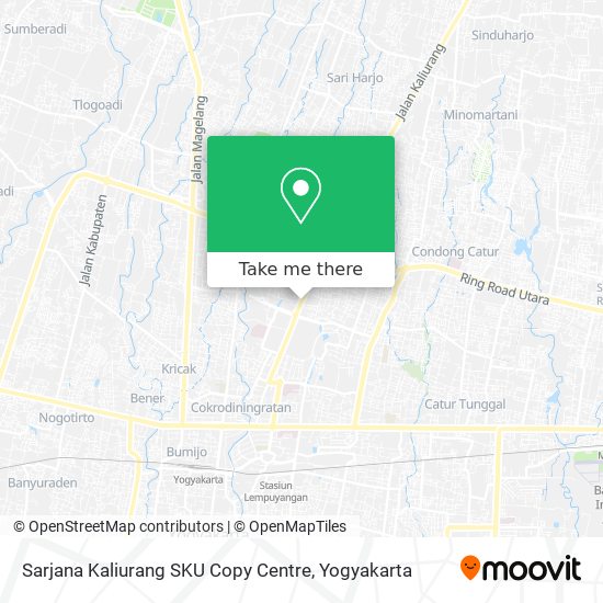 Sarjana Kaliurang  SKU  Copy Centre map