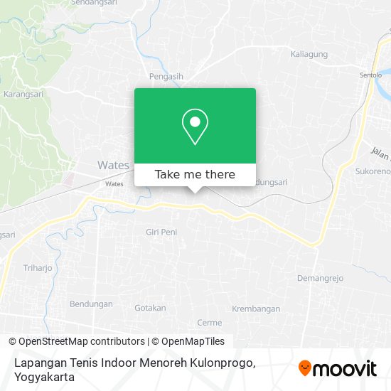 Lapangan Tenis Indoor Menoreh Kulonprogo map