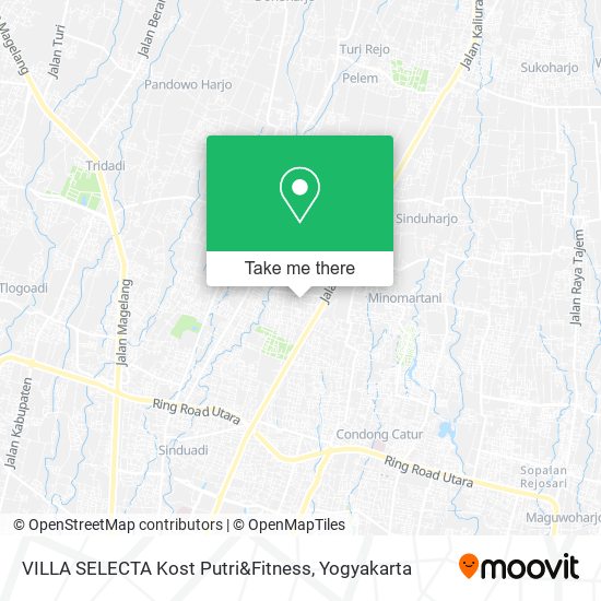 VILLA SELECTA Kost Putri&Fitness map