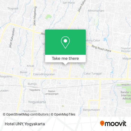 Hotel UNY map