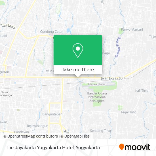 The Jayakarta Yogyakarta Hotel map