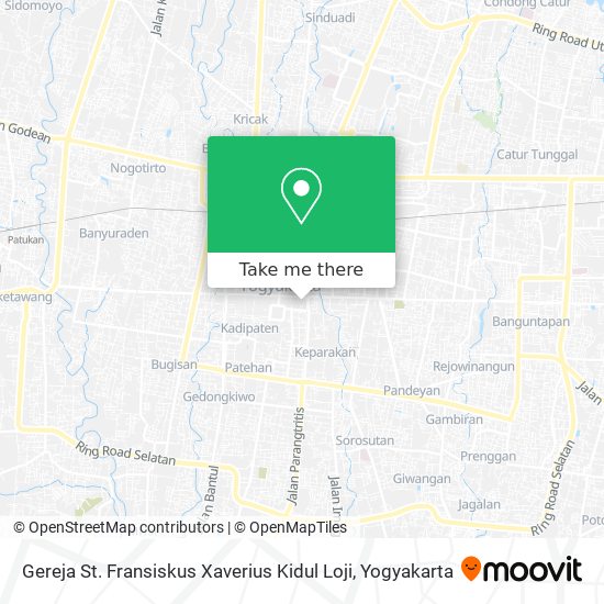 Gereja St. Fransiskus Xaverius Kidul Loji map