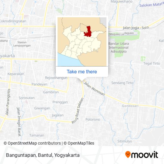 Banguntapan, Bantul map