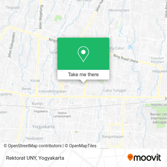 Rektorat UNY map