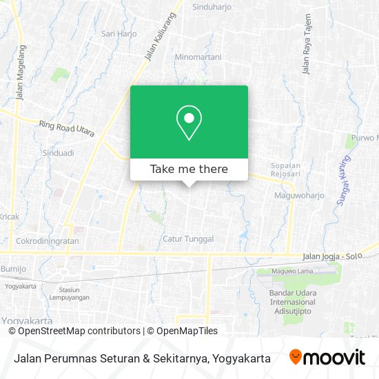 Jalan Perumnas Seturan & Sekitarnya map