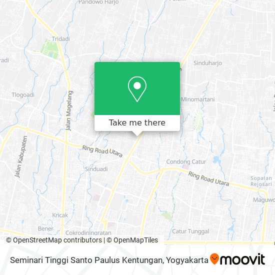 Seminari Tinggi Santo Paulus Kentungan map