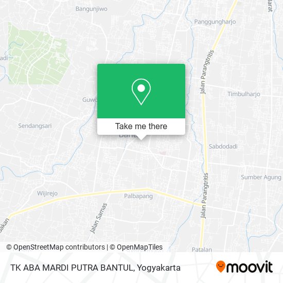 TK ABA MARDI PUTRA BANTUL map