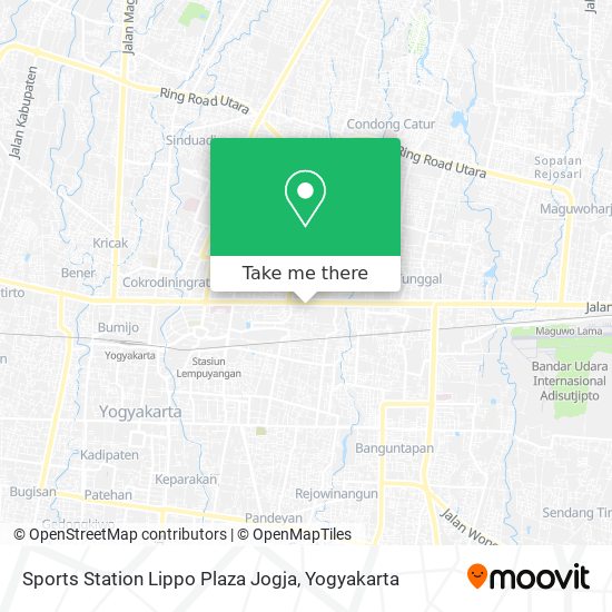 Sports Station Lippo Plaza Jogja map