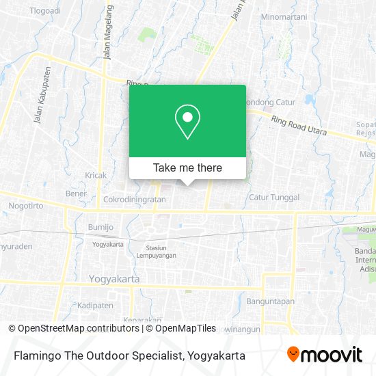Flamingo The Outdoor Specialist map