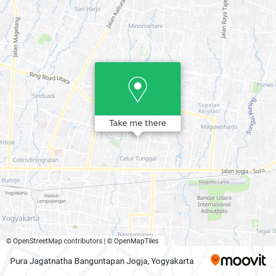 Pura Jagatnatha Banguntapan Jogja map