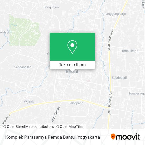 Komplek Parasamya Pemda Bantul map