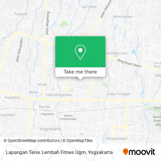 Lapangan Tenis Lembah Fitnes Ugm map