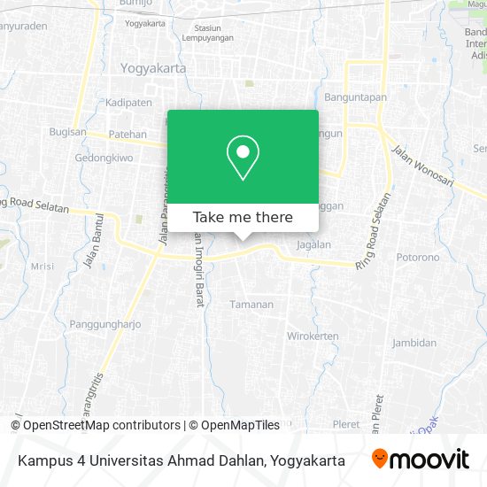 Kampus 4 Universitas Ahmad Dahlan map