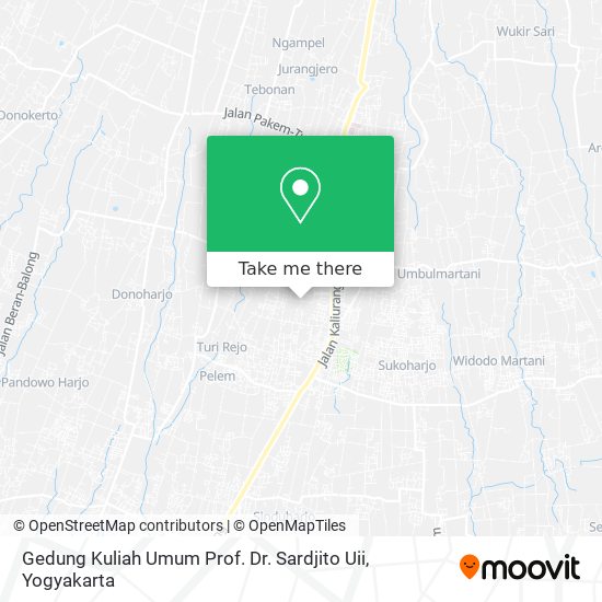 Gedung Kuliah Umum Prof. Dr. Sardjito Uii map