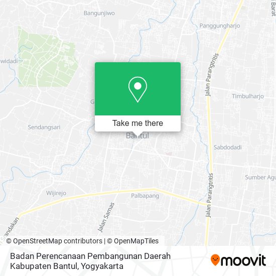 Badan Perencanaan Pembangunan Daerah Kabupaten Bantul map